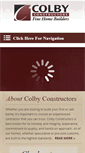 Mobile Screenshot of colbyconstructors.com