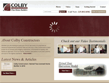 Tablet Screenshot of colbyconstructors.com